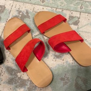 Red sandals